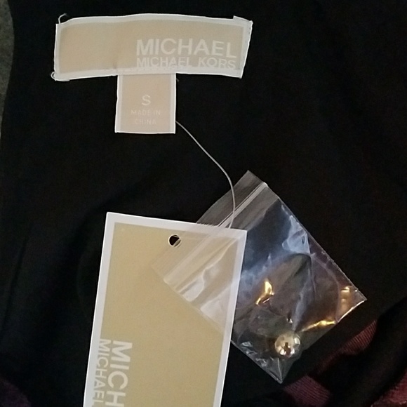 Michael Kors burgundy belted dress, size S - Picture 4 of 4